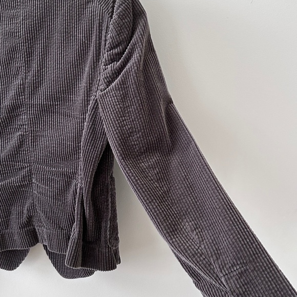 Anthropologie Daughters of the Liberation Cotton Corduroy Gray Bromsgrove Blazer - Picture 13 of 16